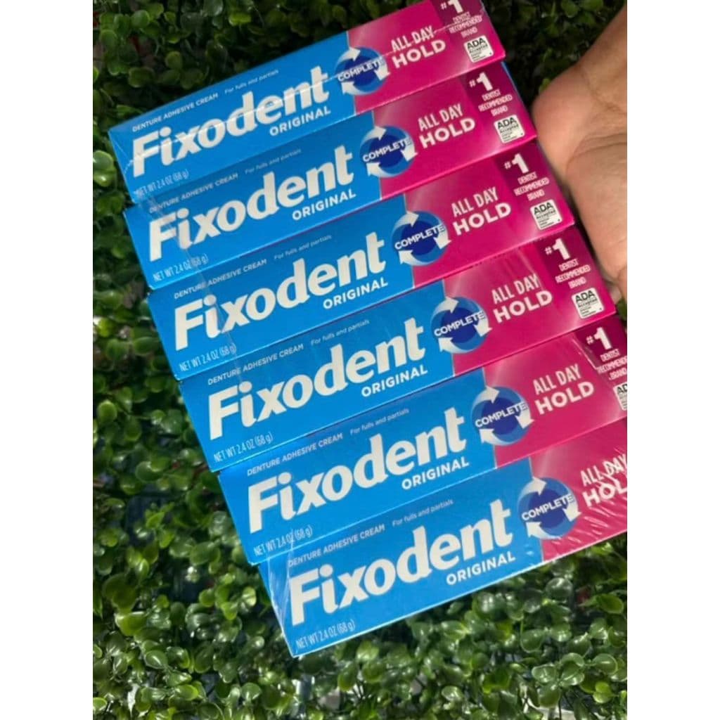 Fixodent Original 40g Fixador De Prótese Em Gel Sem Glúten