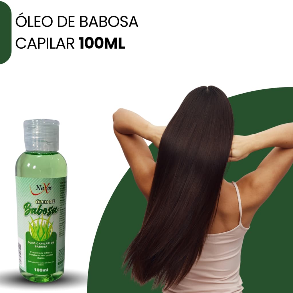 Óleo de Babosa Capilar Naxos 100ml – Hidratação, Brilho e Maciez