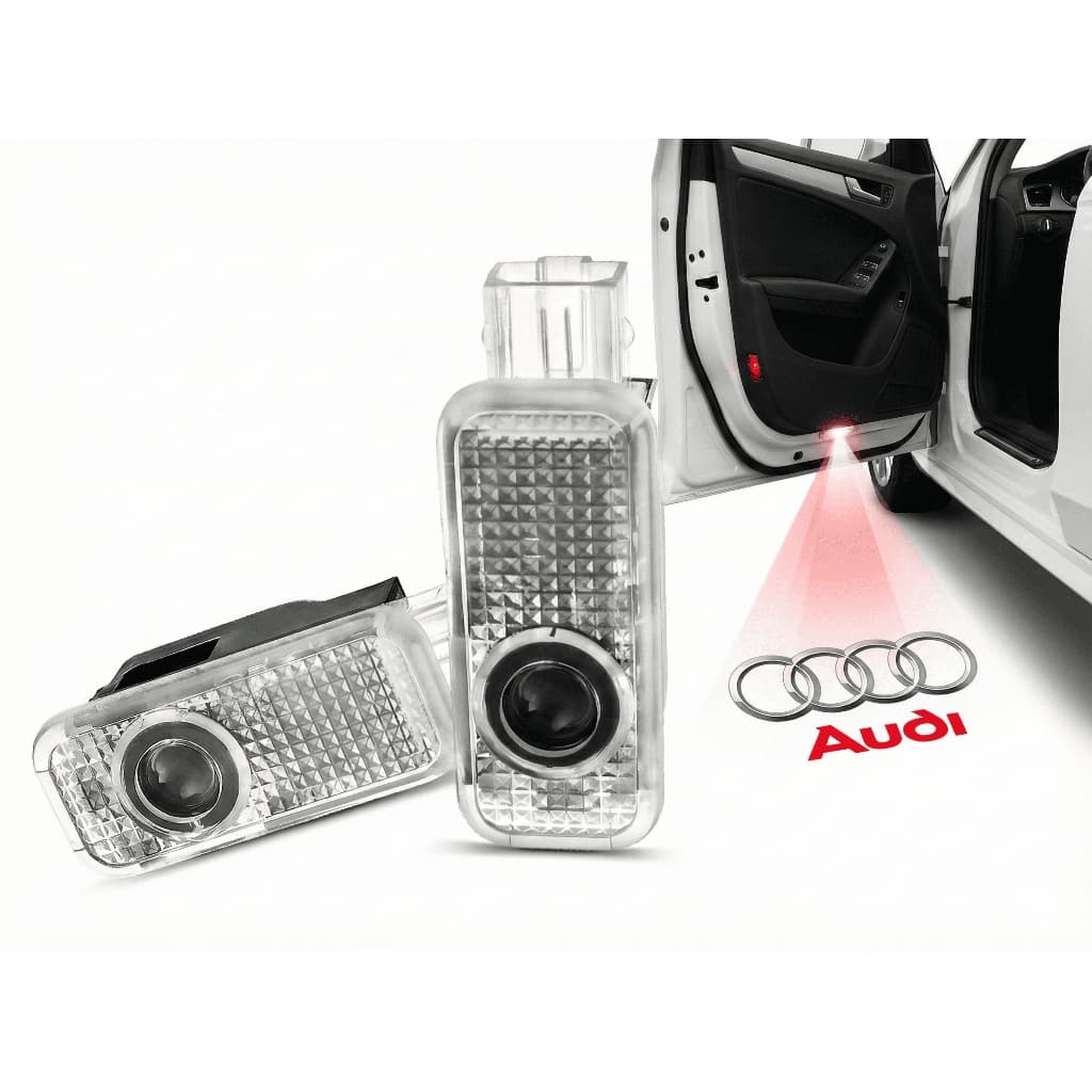 Projetor Porta Carro Luz Led Cortesia Audi A1 A3 A4 A5 Q3 Q5
