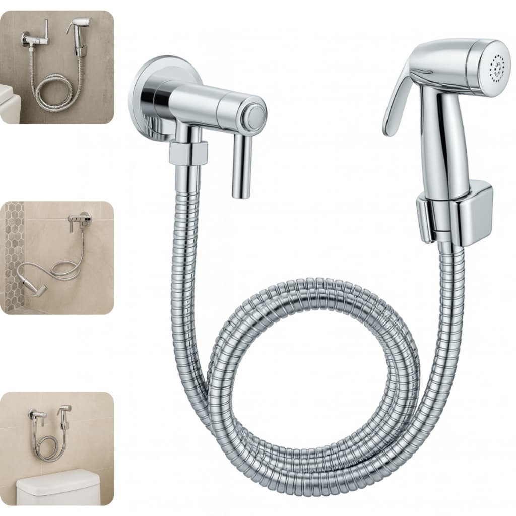 Ducha Higiênica Redonda ABS Luxo Chuveirinho Intima Banheiro Lavado Luxo