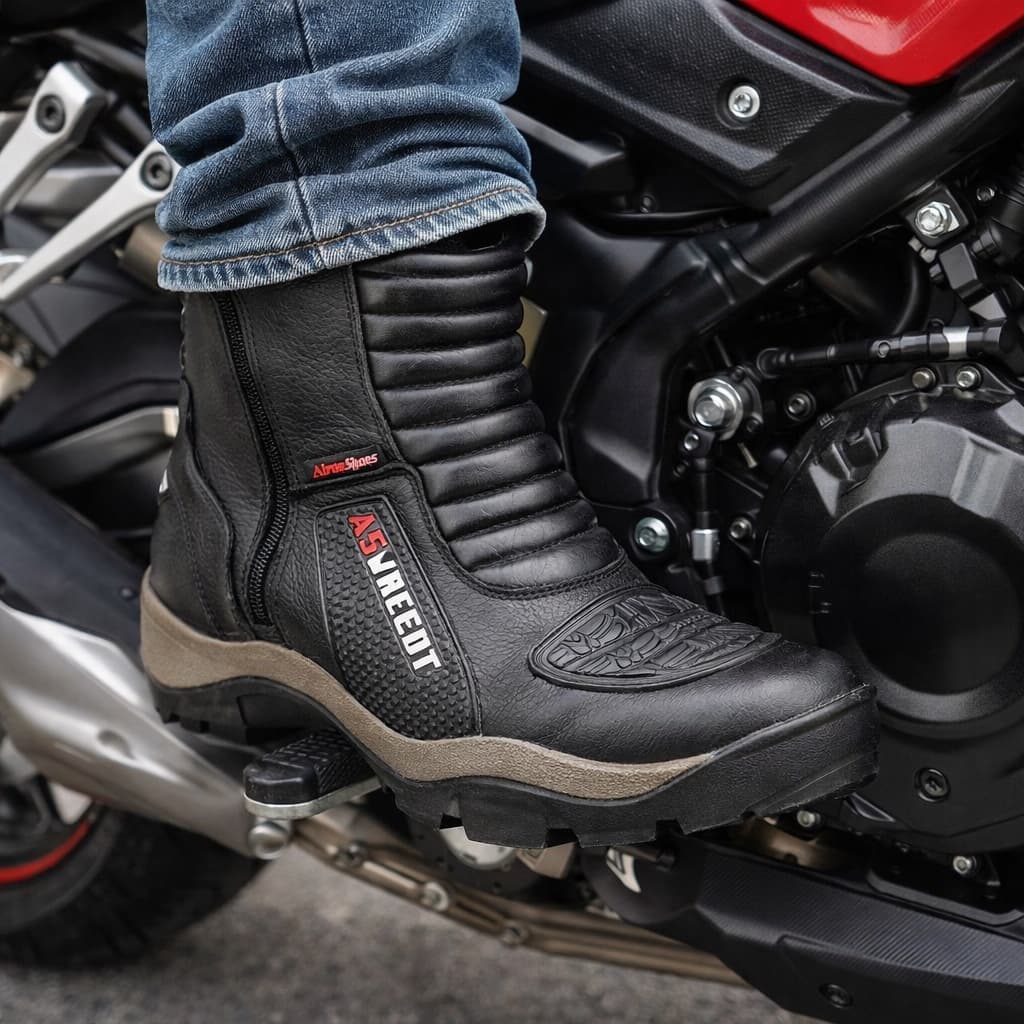 Bota Motociclista Para Altura Até 9cm Mais Alto As-Height pronta entrega