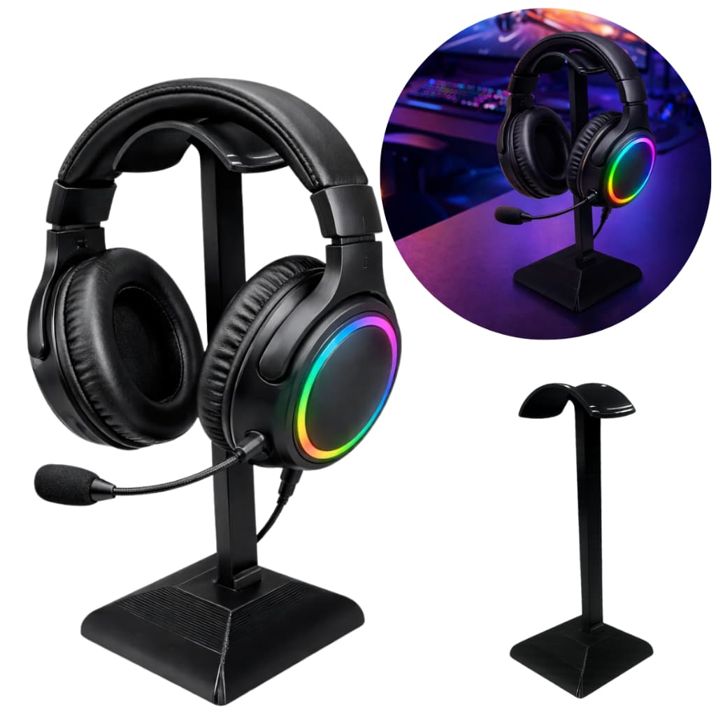 Suporte Para Mesa Fone Headset Gamer Universal Elegante Minimalista Headphone Ouvido