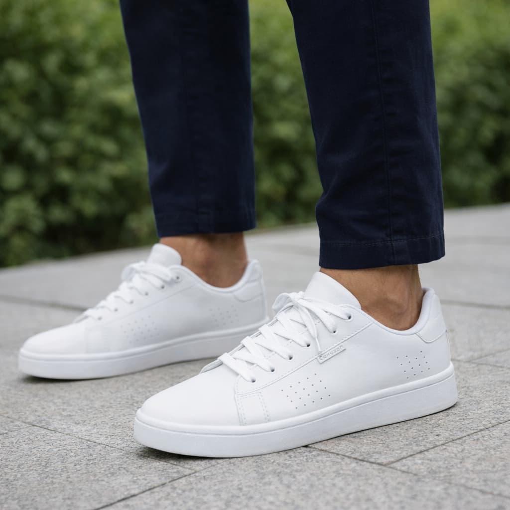 Sapatenis Masculino Branco Casual ideal para dia a dia Confortavel Homem