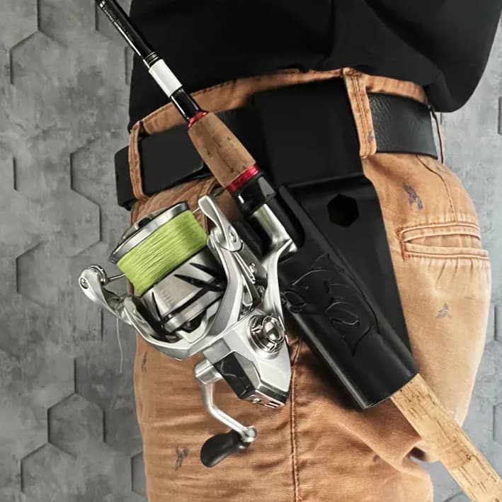 Suporte De Cintura Para Vara De Pesca Destro E Canhoto Profissional