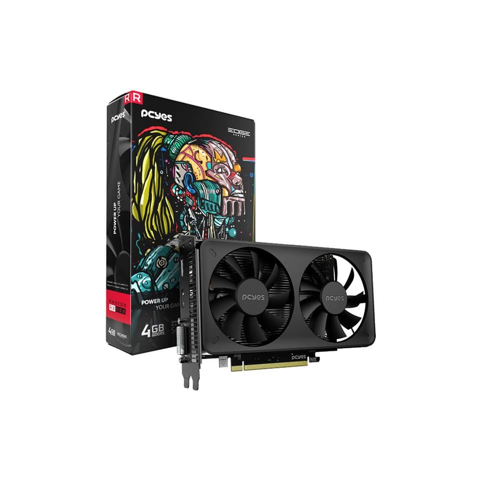 VGA PCI-e AMD Radeon RX 550 PCYES Edge Series 4GB DDR5 128 bits [PVEX5504GBDFBR] (DVI-D/HDMI/DP)