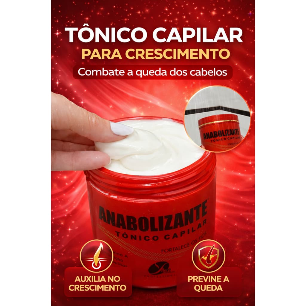 Tônico capilar vitamina para cabelo Antiquedas tonico crescimento de cabelo acelerado ORIGINAL YLLEN