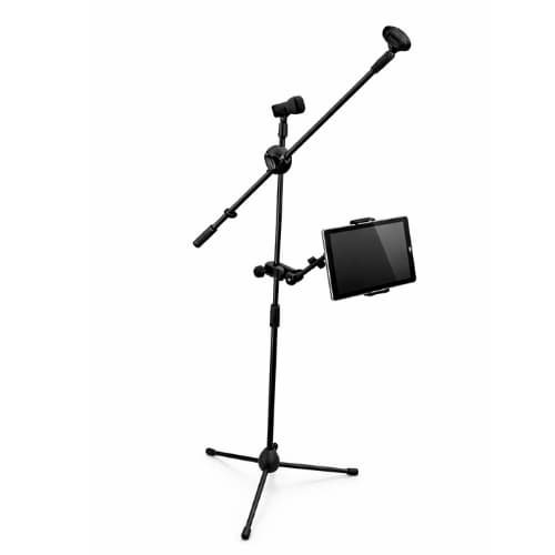 Kit Pedestal Para Microfone C/ Suporte Tablet E Celular