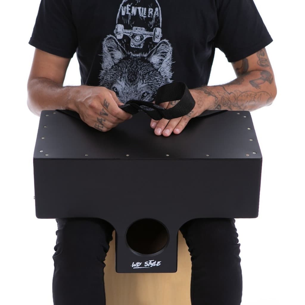 CAJON DE COLO WD STYLE ACUSTICO PRETO | PRETA - KIT (MA).