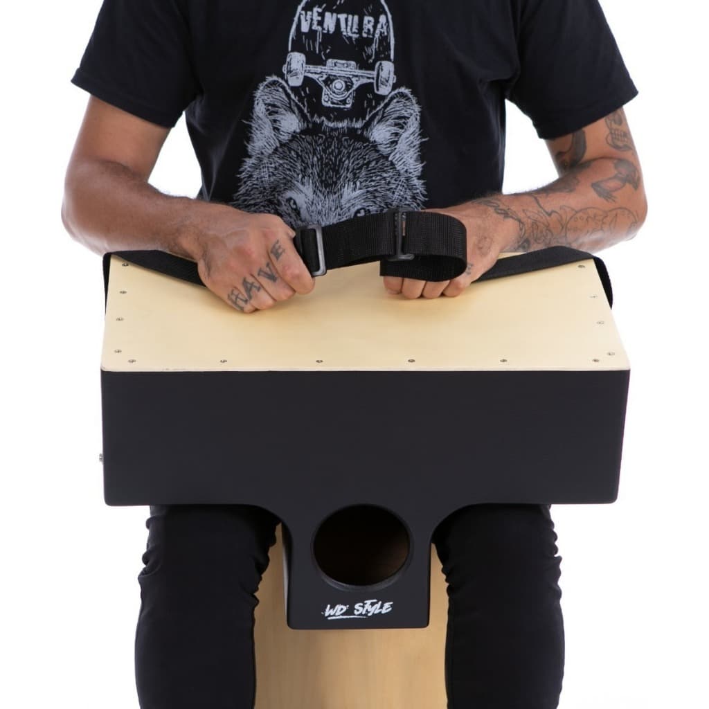 CAJON DE COLO WD STYLE ELETRICO PRETO | NATURAL - KIT (MA).