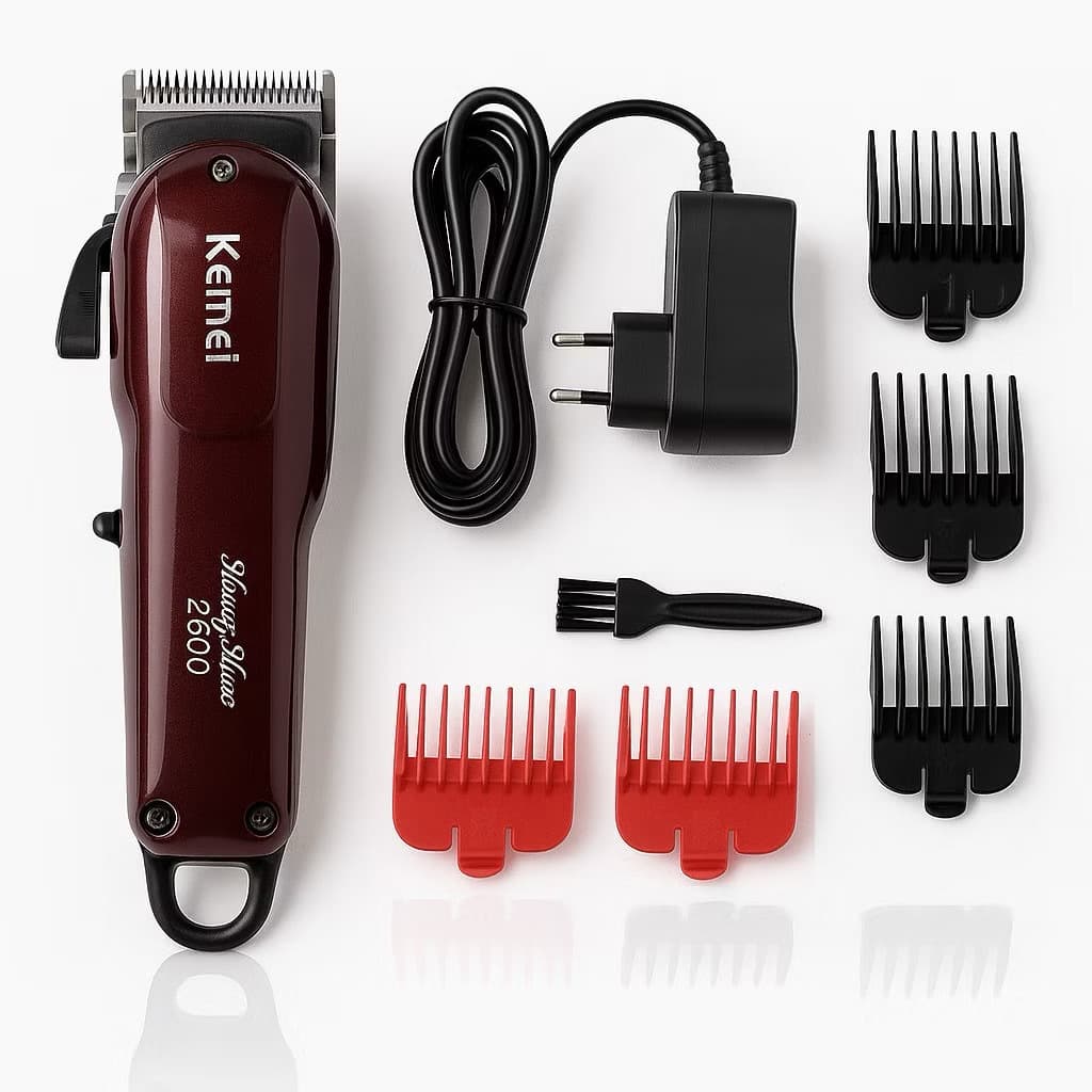 Kemei KM-2600 Máquina de Cortar Cabelo com Corte Preciso e Silencioso