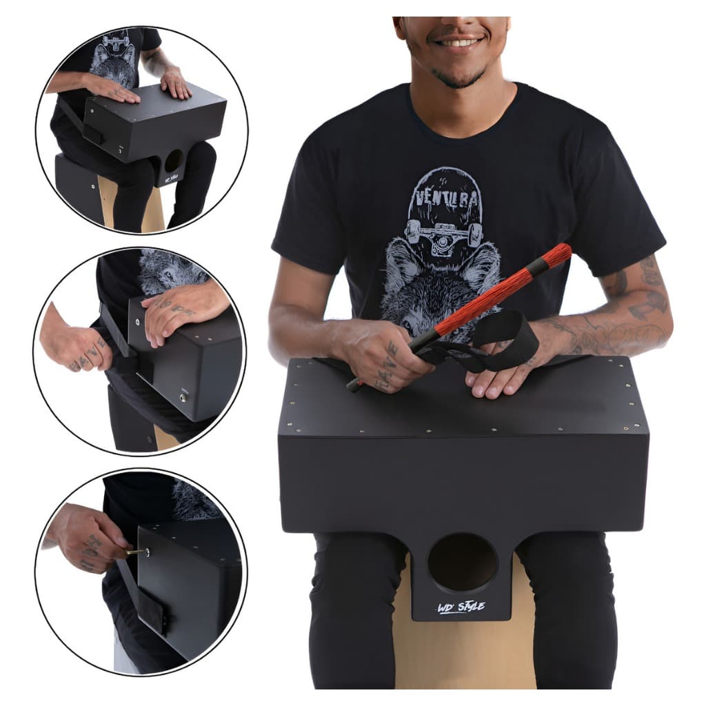 CAJON DE COLO WD STYLE ELETRICO  PRETO | PRETA - KIT (MA|V1