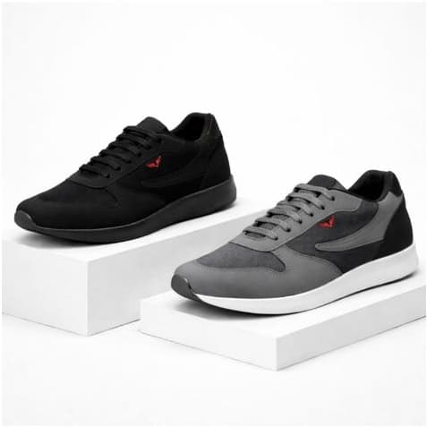 Tênis Masculino Casual Confortável Leve Cano Baixo Cadarço Solado Macio
