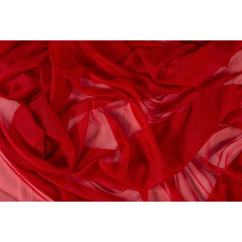 Tecido Voal Voil 20mt x 3,00mts Vermelho Transparência para Cortinas Decoração Festas Eventos