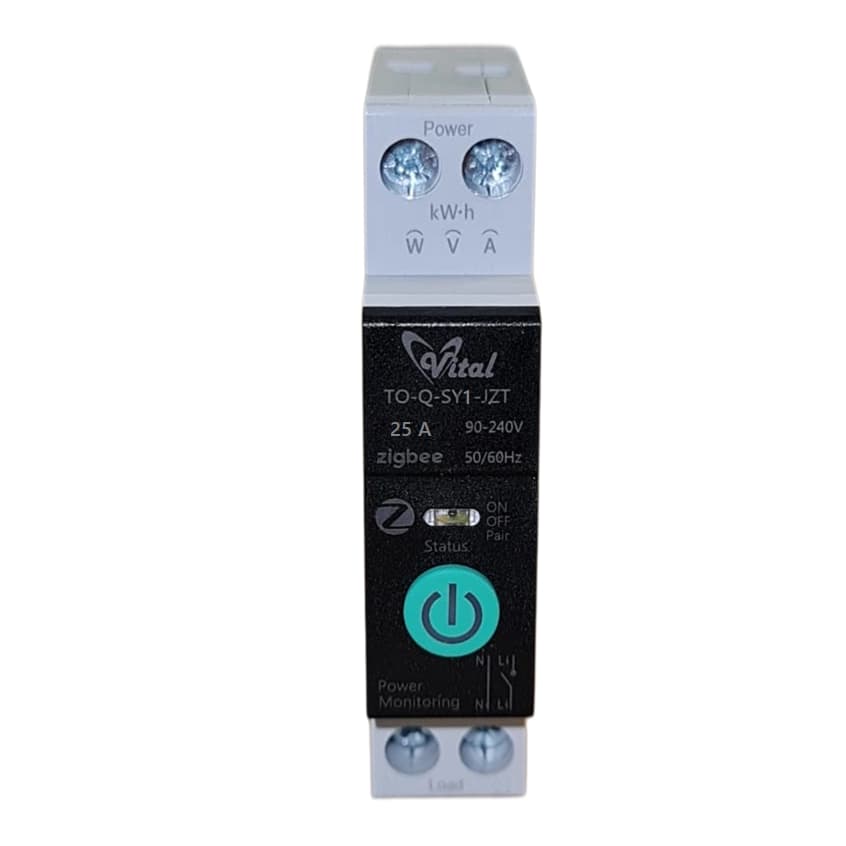 Disjuntor Zigbee 25a Monitor Energia Alexa Google Home Tuya