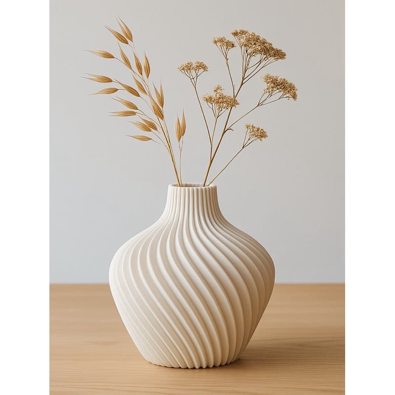 Vaso Decorativo Ondulado  Design Moderno para Decoração
