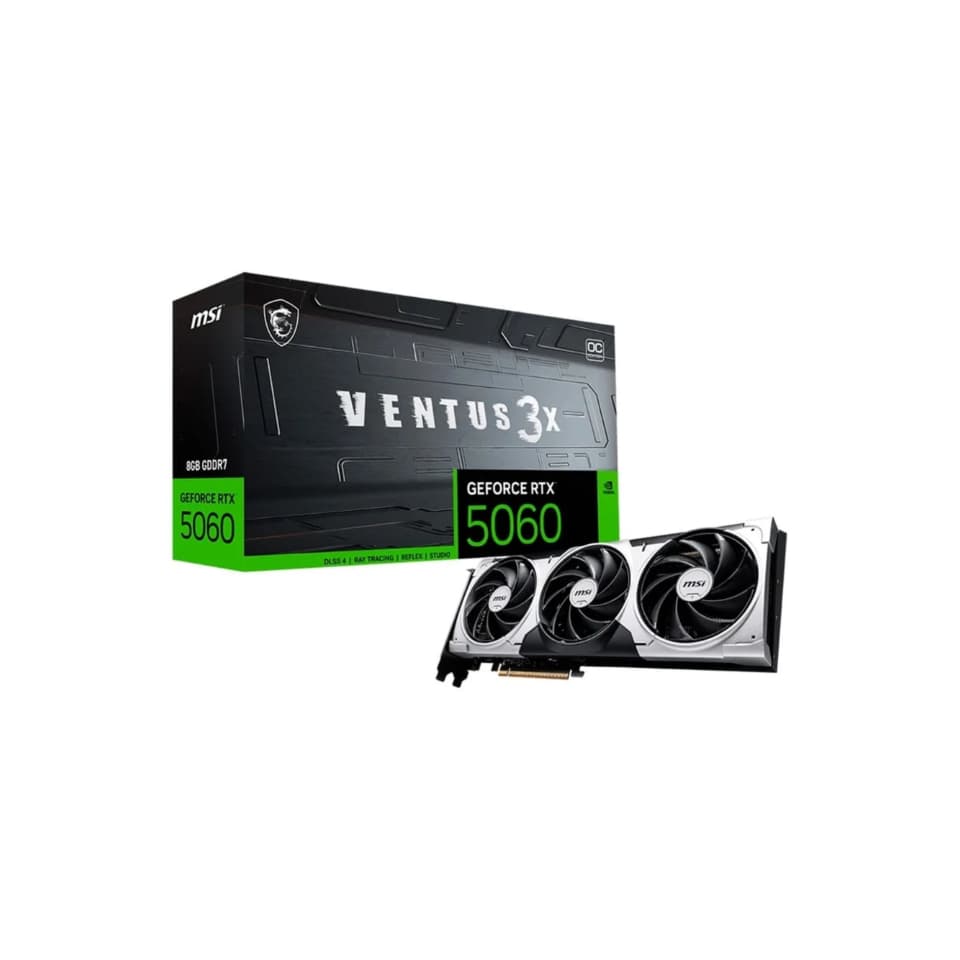 VGA PCI-e GeForce RTX5060 MSI Ventus 3X OC 8GB DDR7 128 bits [912-V537-035] (1xHDMI/3xDP)