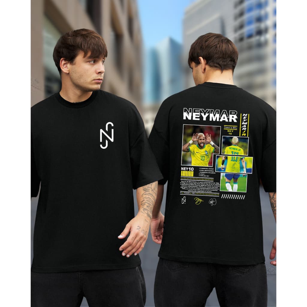 Camiseta Neymar Jr Premium 100% Algodão Ney Goat Prime Futebol Ousadia e Alegria Njr Lançamento 2026