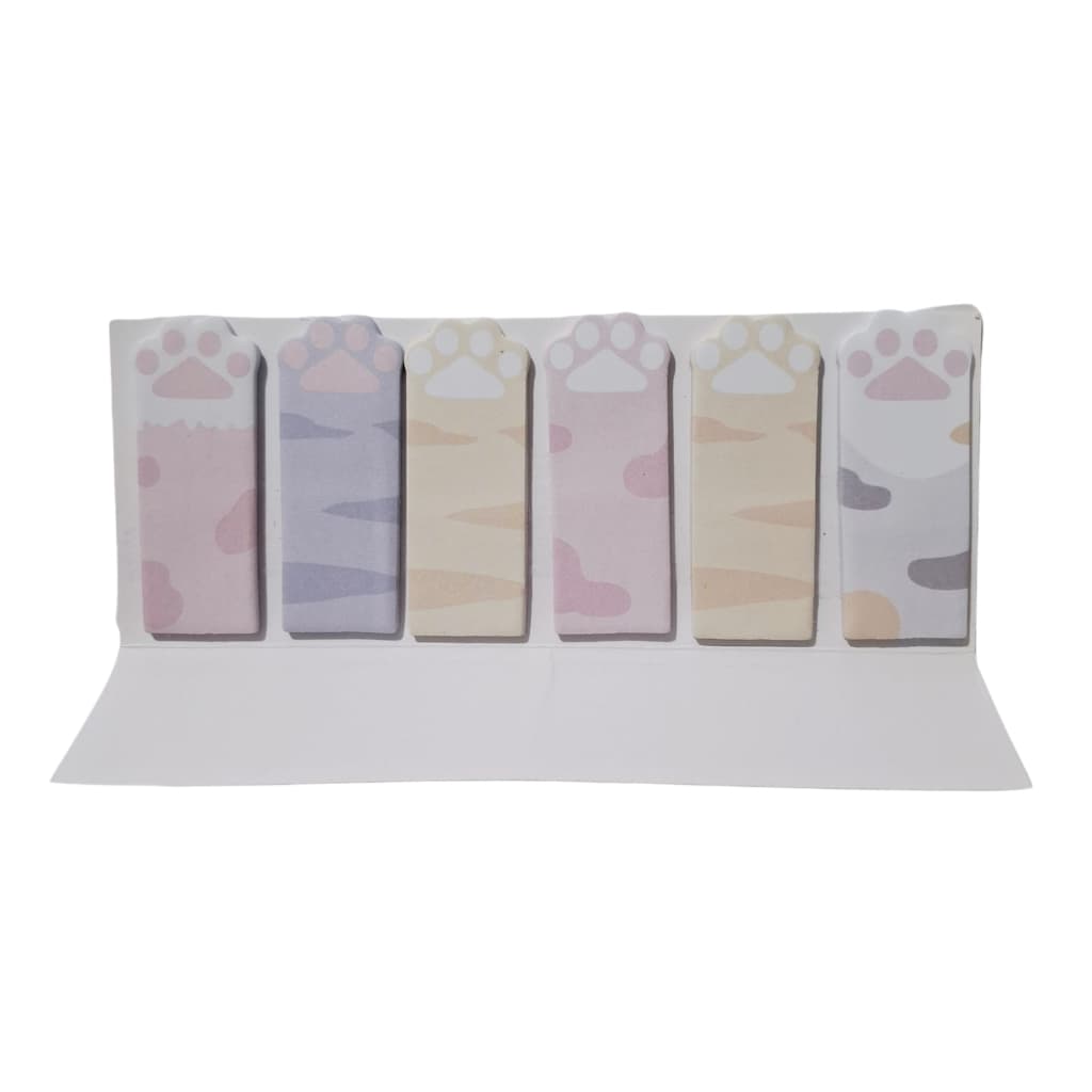 Marcador De Página Adesivo Patinhas de Gato 120 Folhas