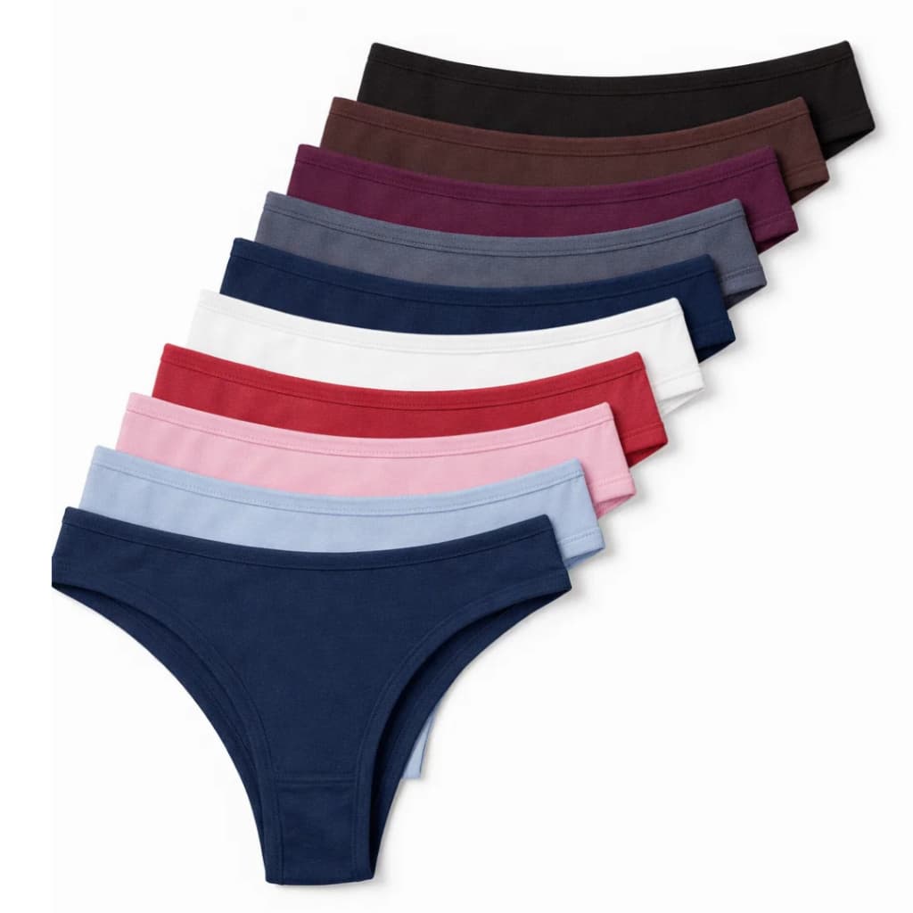 Kit Calcinhas Femininas em Algodão Confortável Dia a Dia Roupa Íntima