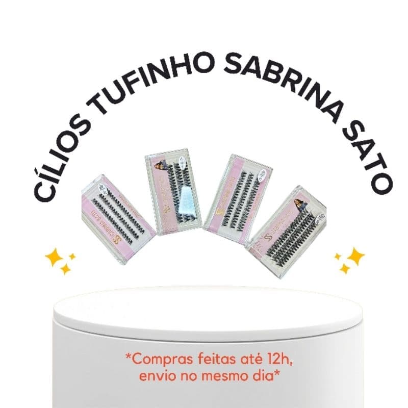 CILIOS TUFINHO POR TAMANHOS SEPARADOS SABRINA SATO DO TAMANHO 8mm AO TAMANHO 14mm CILIOS AUTOCOLANTE
