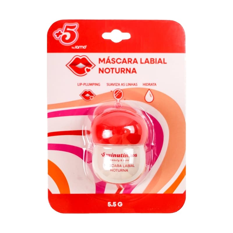 Máscara Labial Hidratante +5 Minutos IAMO com Pincel de Silicone – 5,5g