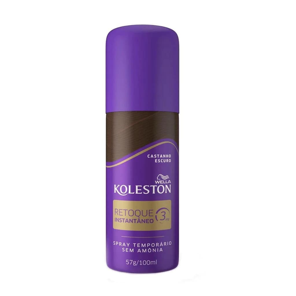 Retoque De Raiz Koleston Spray Castanho Escuro 100ml