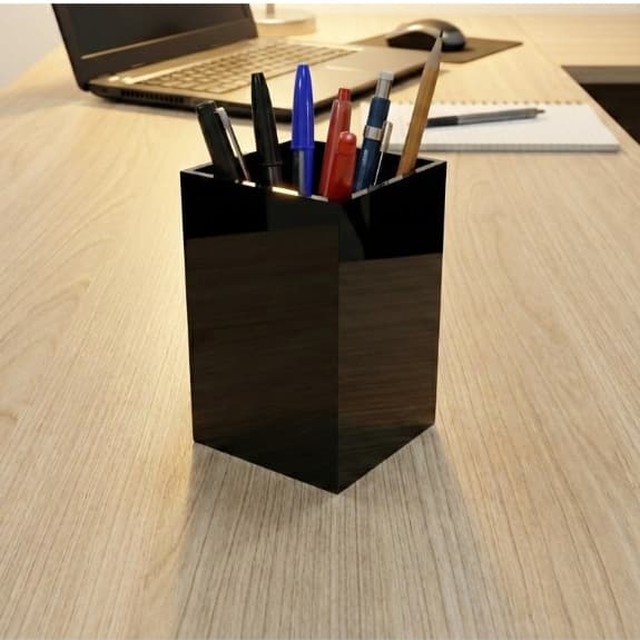 Porta Pincel Maquiagem Organizador de Acrílico para Caneta Lápis