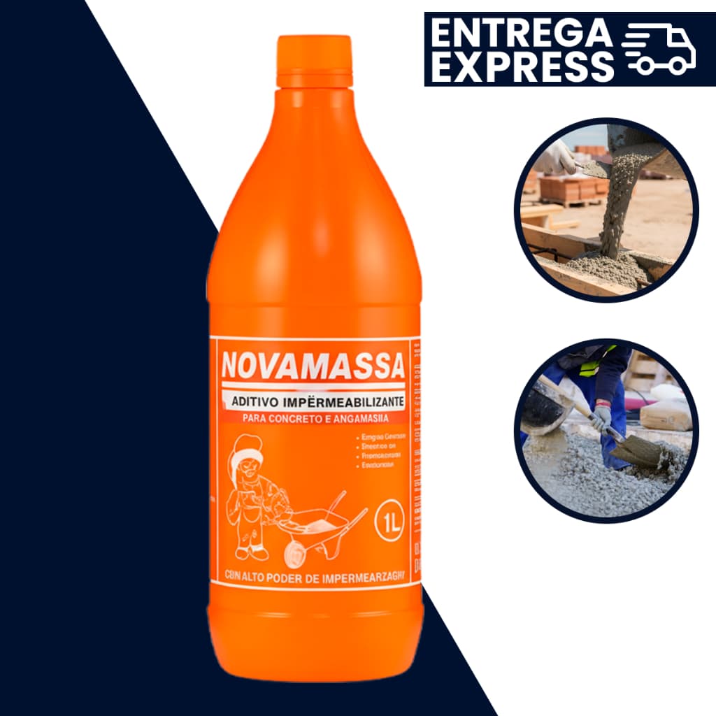 Aditivo Impermeabilizante Garrafa 1 litro NOVA MASSA Nova Tintas