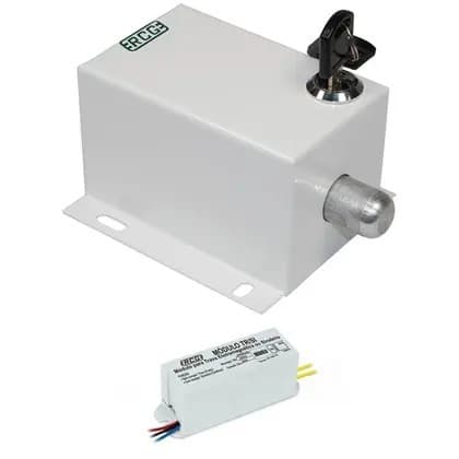 Trava eletromagnetica RCG GATE Lock CINZA COM TEMPORIZADOR para portao basculante - deslizante 127v ou 220v