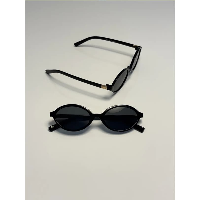 Oculos De Sol Oval Preto Retro Festas Despedidas Vintage
