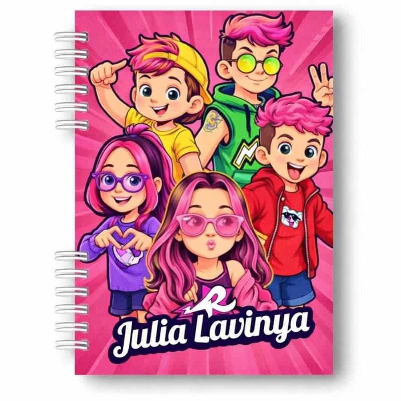 AGENDA ESCOLAR/2026/PERSONALIZADA /CAPA DURA/DOS ROSA/EMILLY VICK