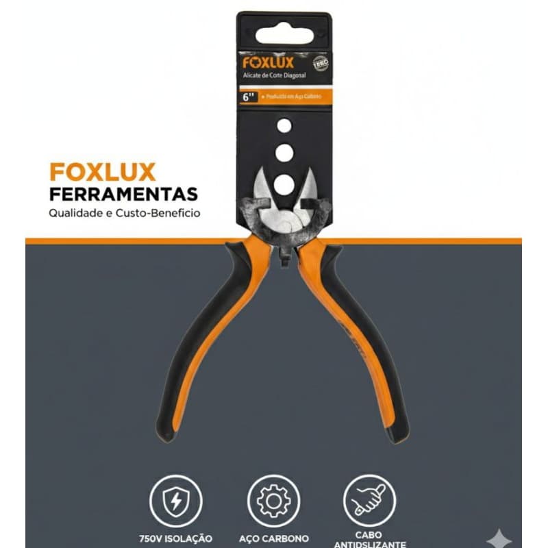 Alicate Corte Diagonal 6" Foxlux