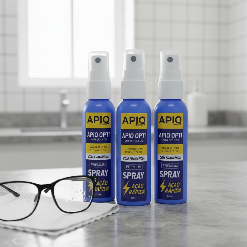 3 Spray Limpador De Óculos De Lentes Grau De Sol De Telas 60 ML