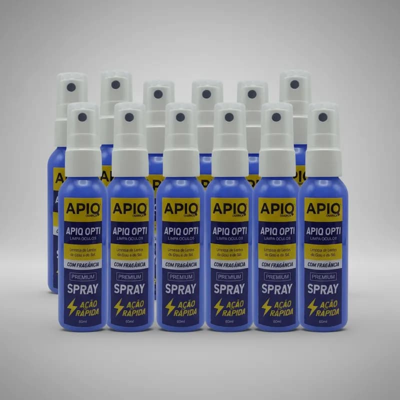 Limpador De Óculos De Grau E De Sol De Telas 60 ML 12 Unidades ATACADO