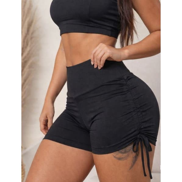 Short Feminino Casual e Fitness com Ajuste Lateral – Suplex Premium