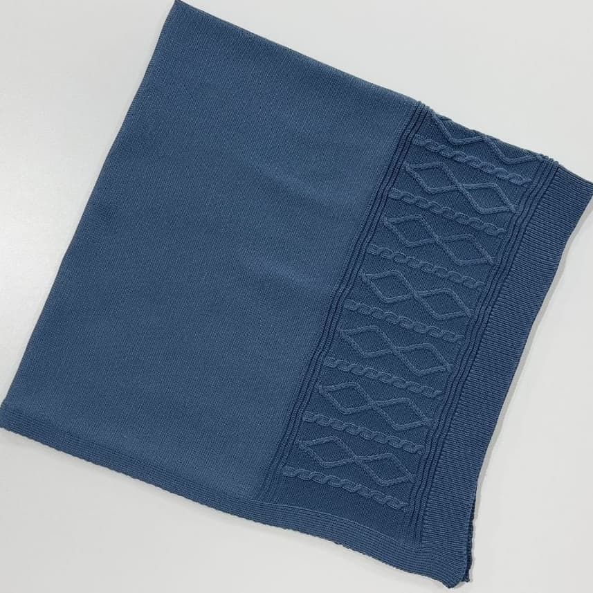 Manta de Tricô Para Bebê 80x80xm Confortável Antialérgico Enxoval