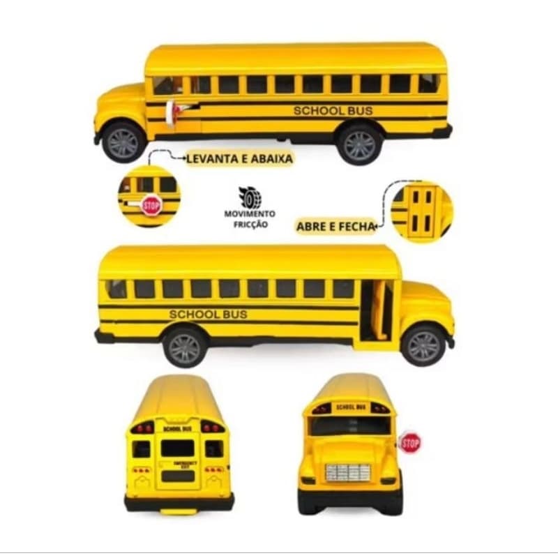 miniaturas ônibus escola americano