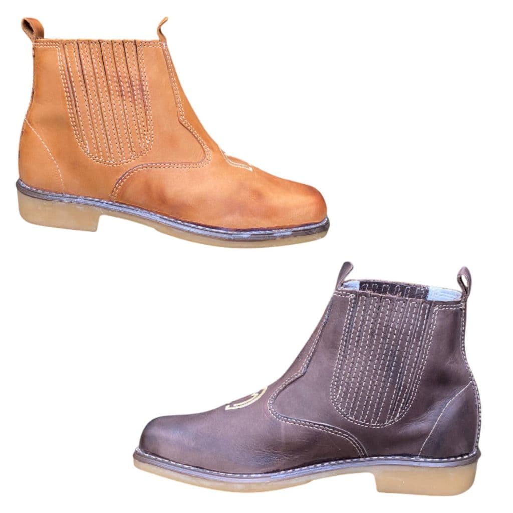 Botina Country Masculina – Bico Quadrado, Bordado Estilo Western | Botina Country Texana Masculina