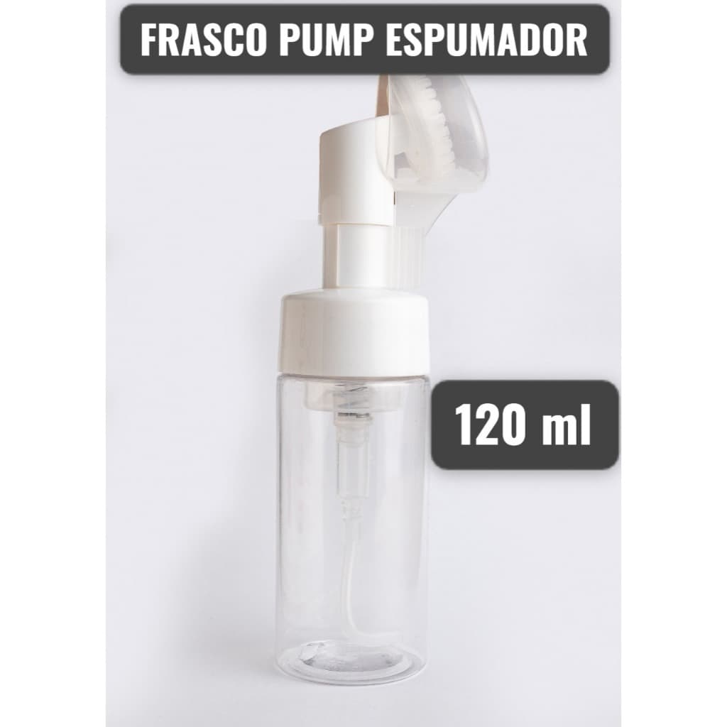 Frasco Pump Espumador Skin Care Massageador Facial 120ml