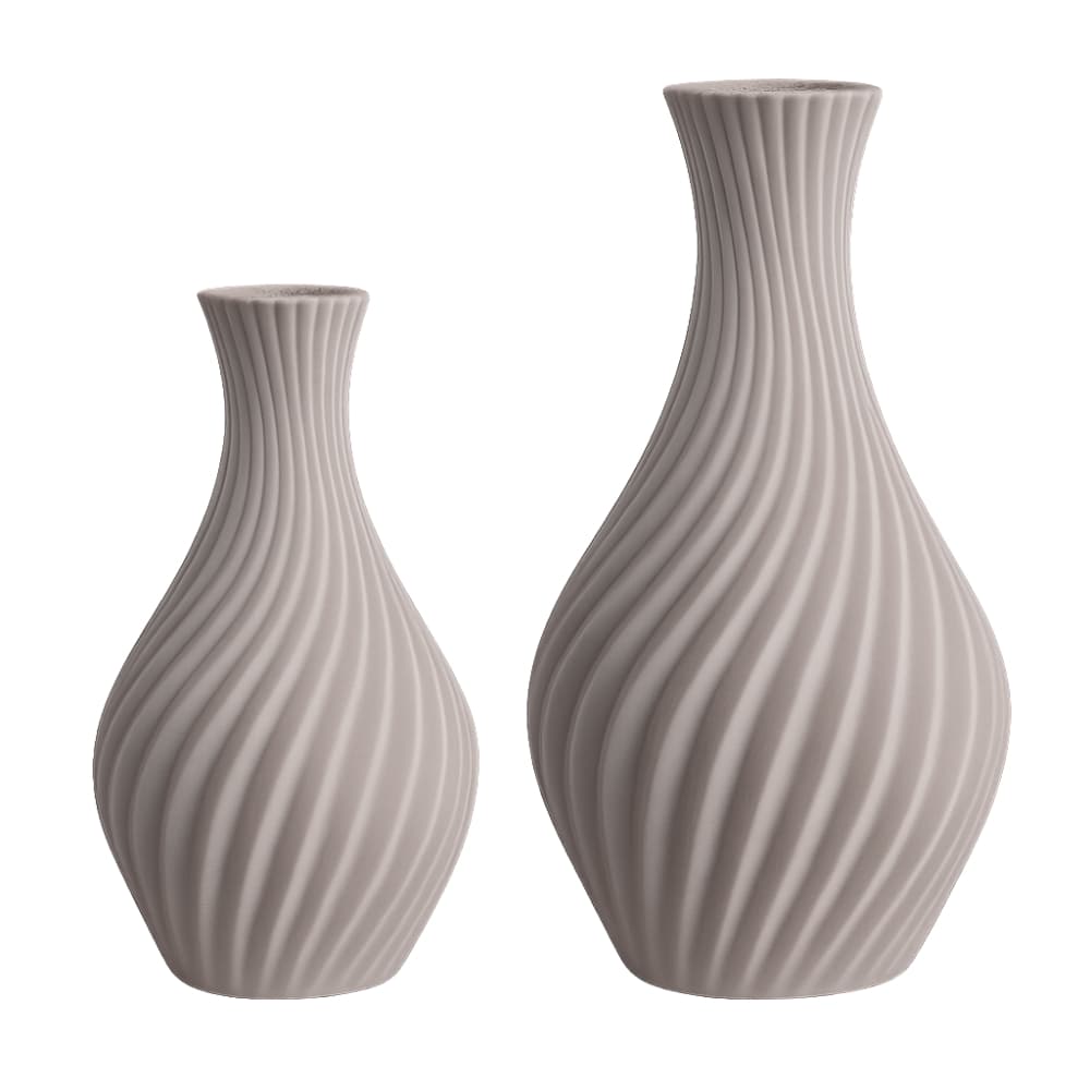 Kit 2 Vasos Decorativos em Espiral - Varias Cores
