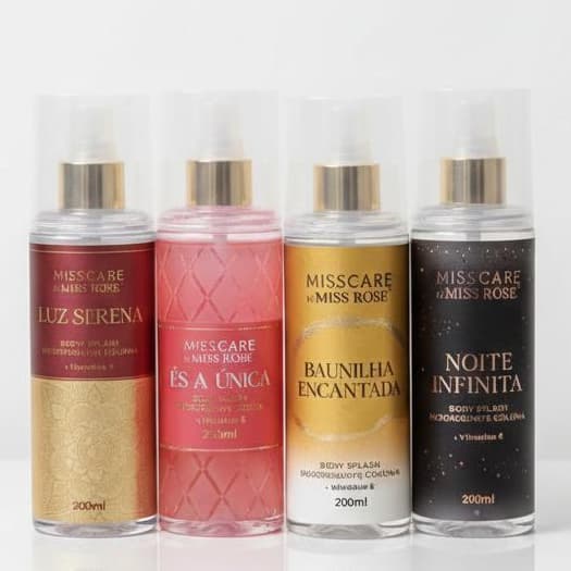 Body Splash Sintonia MissCare by Miss Rôse Colônia e Desodorante 200ml