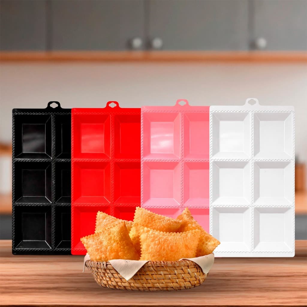 Forma Para Pastel Faz 6 Prático e Resistente Ideal para Massa Recheado Bpa Free TOP