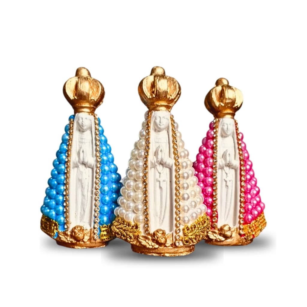 Imagem De Nossa Senhora Aparecida Pérola Artesanato Padroeira do Brasil