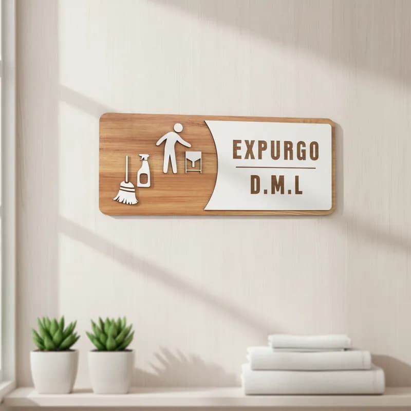 Placa Decorativa Mdf Victare Arco 30x13cm | Expurgo - DML