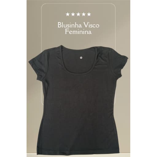 Blusa Feminina Baby Look  em Viscolycra cor preta super confortável e leve, para dia dia atividades e passeio linda peça