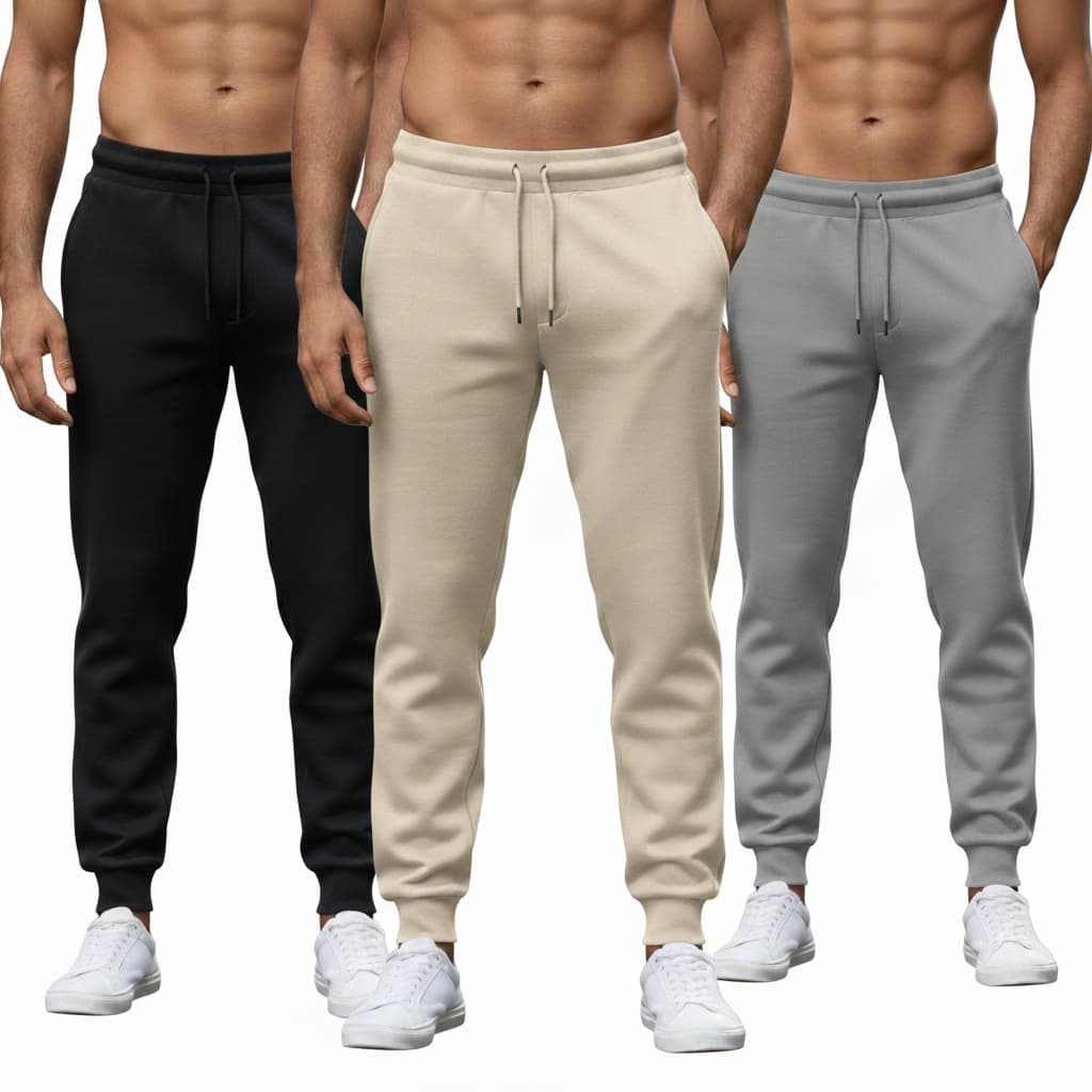 Kit 3 Calças de Moletom Masculina Feminina Flanelada Grossa Com Bolso Elástico Jogger Premium Oferta