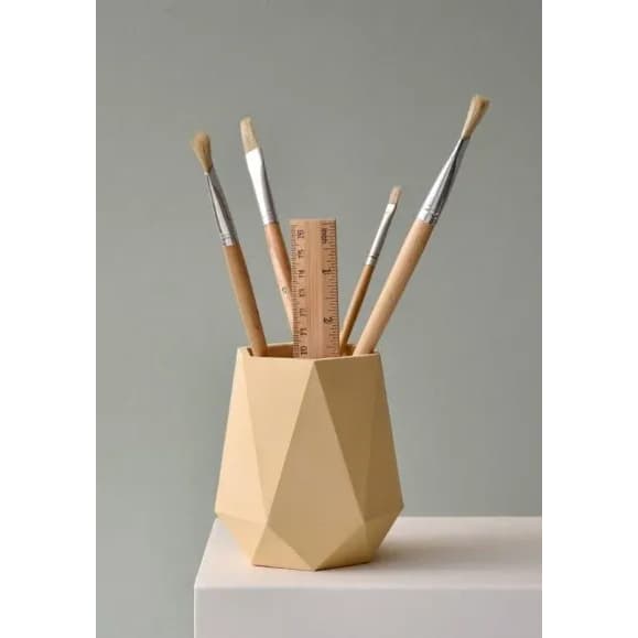 Porta Caneta Organizador De Mesa Escritório Container de mesa hexagonal
