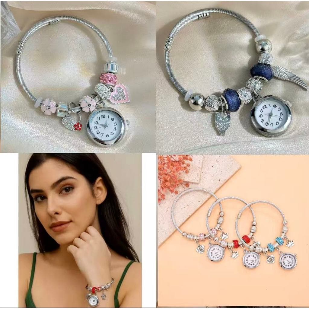 Bracelete Pulseira com Relógio feminino metal Pulseira com Relógio Feminino Elegante – Estilo Charmoso e Moderno