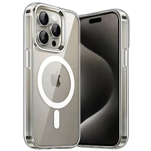 Capa Capinha Acrílica Magnética Para iPhone 11, 12, 13, 14, 15, 16 e 17 MagSafe