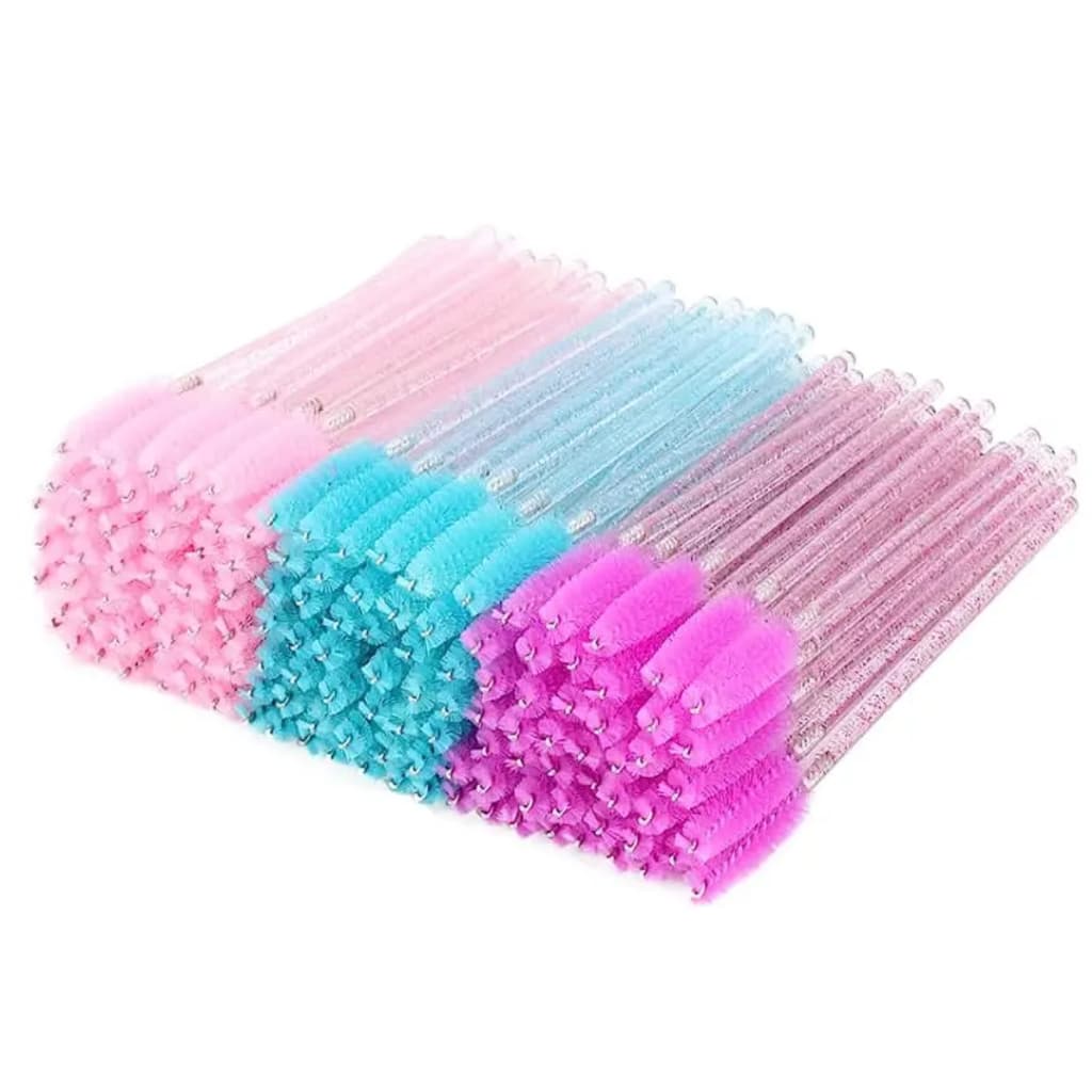 200 escovinhas com glitter Extensão de Cílios e sobrancelhas descartáveis